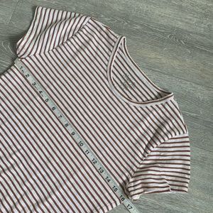 J. Crew Small Rose Gold Stripe Studio Tee